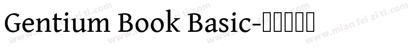 Gentium Book Basic字体转换